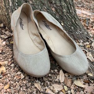Lucky Brand gold ballet flats EUC